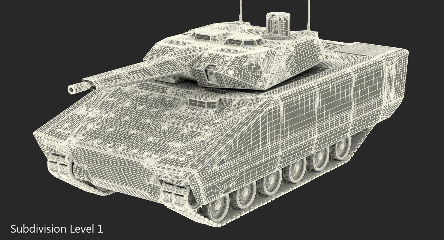 3D model Infantry Fighting Vehicle Lynx Camo