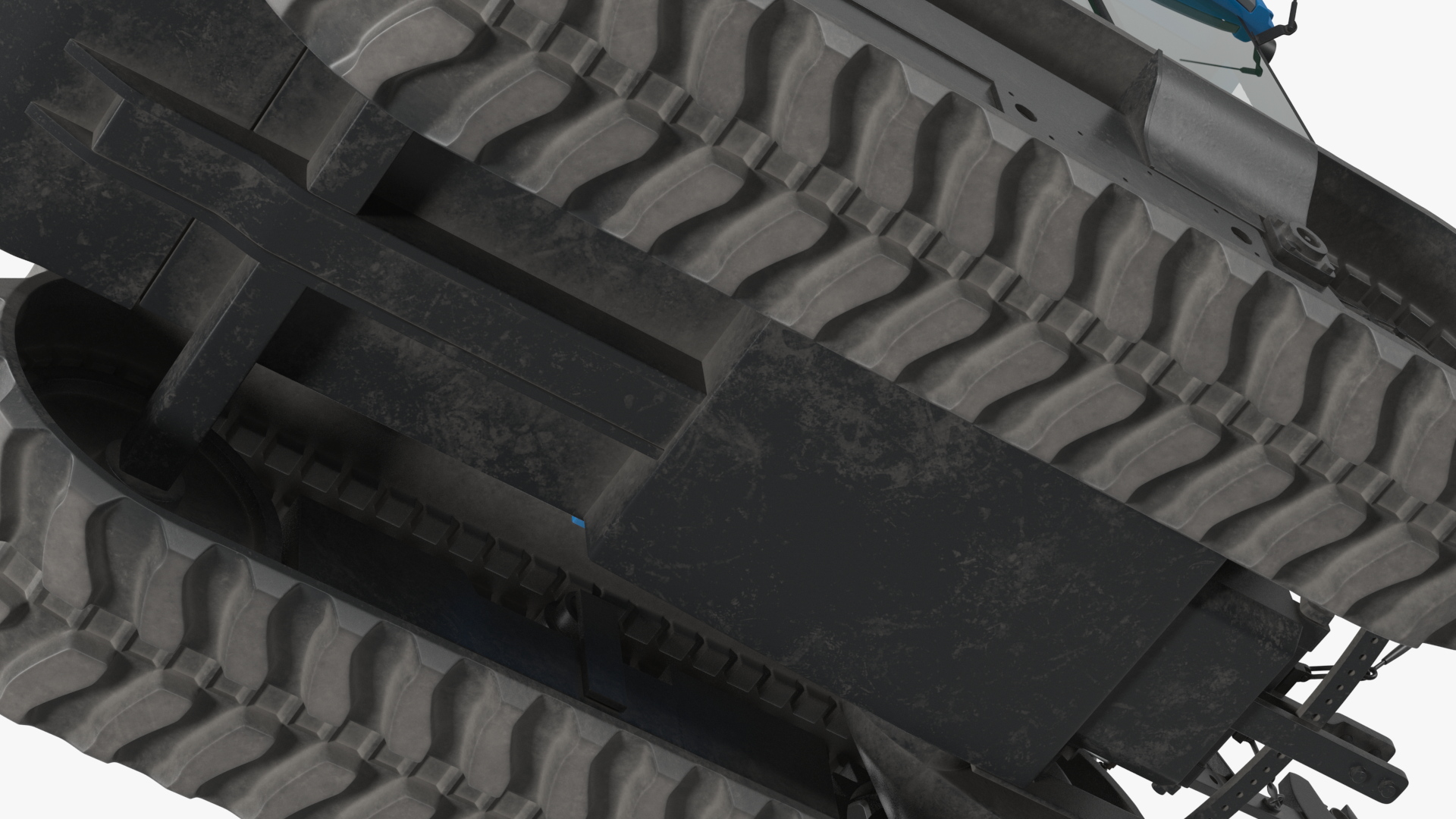 3D model New Holland TK4 Crawler Cabin Dirty