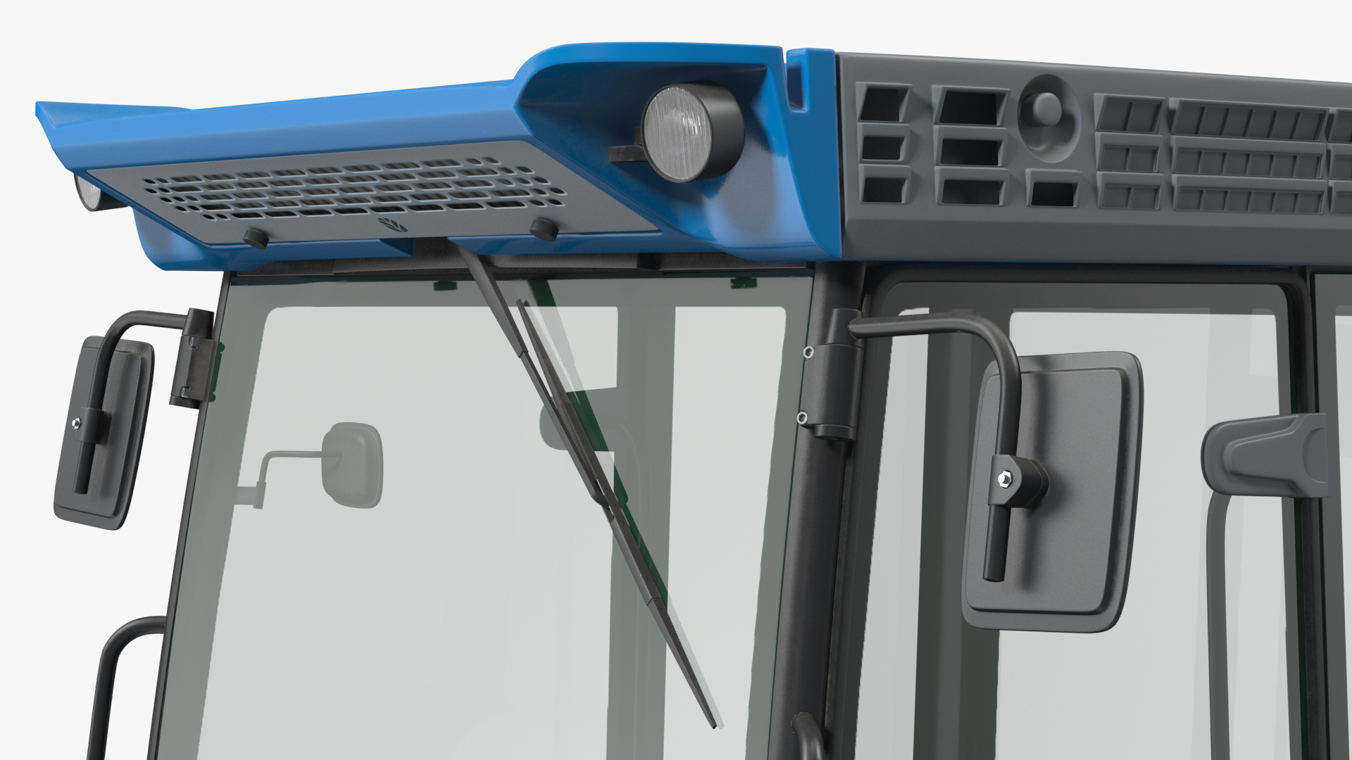 3D model New Holland TK4 Crawler Cabin Dirty
