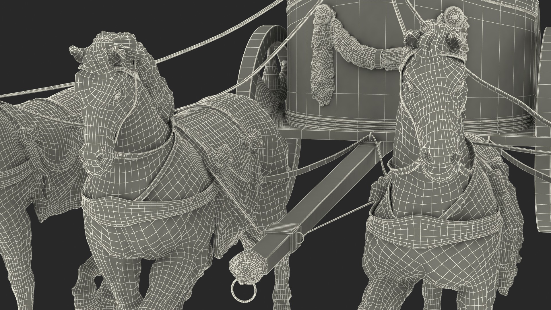 3D model Brandenburg Gate Quadriga
