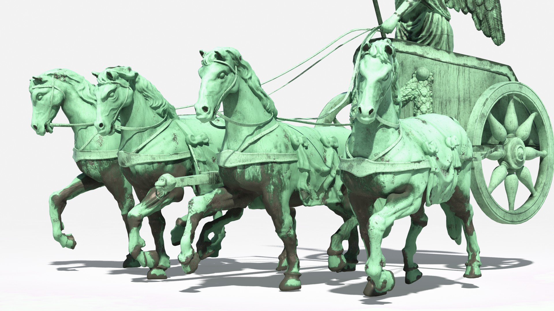 3D model Brandenburg Gate Quadriga
