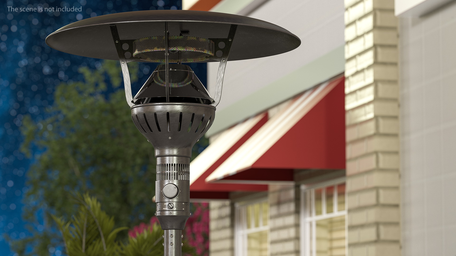3D Portable Propane Gas Patio Heater model