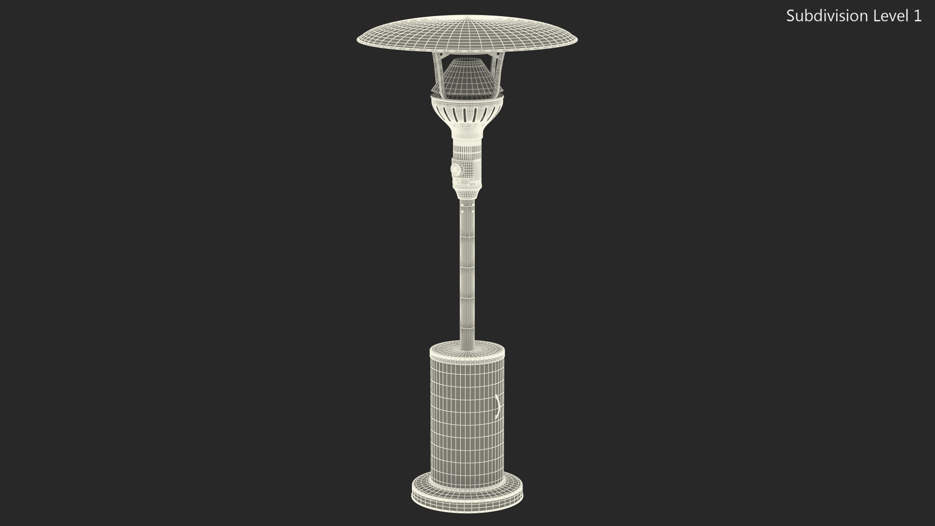 3D Portable Propane Gas Patio Heater model