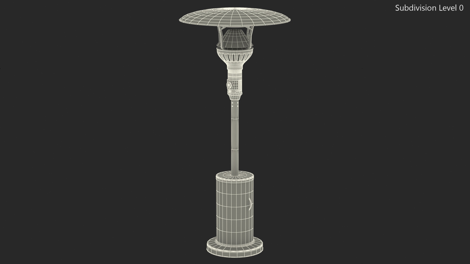 3D Portable Propane Gas Patio Heater model