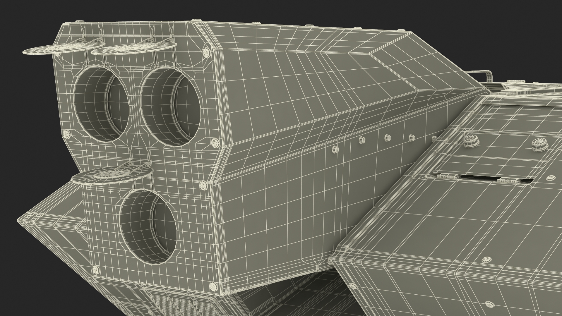 Laser System for Air Defense Sand Camo Rigged for Maya 3D model