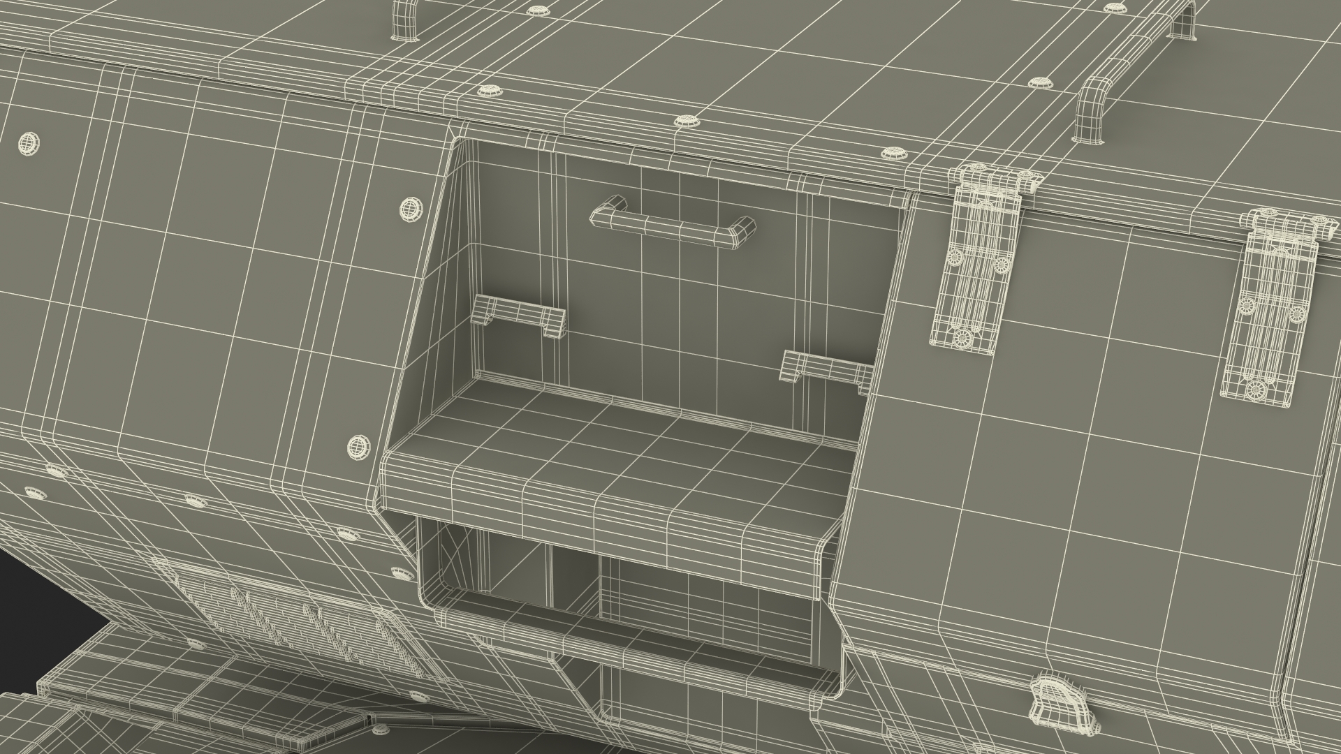 Laser System for Air Defense Sand Camo Rigged for Maya 3D model