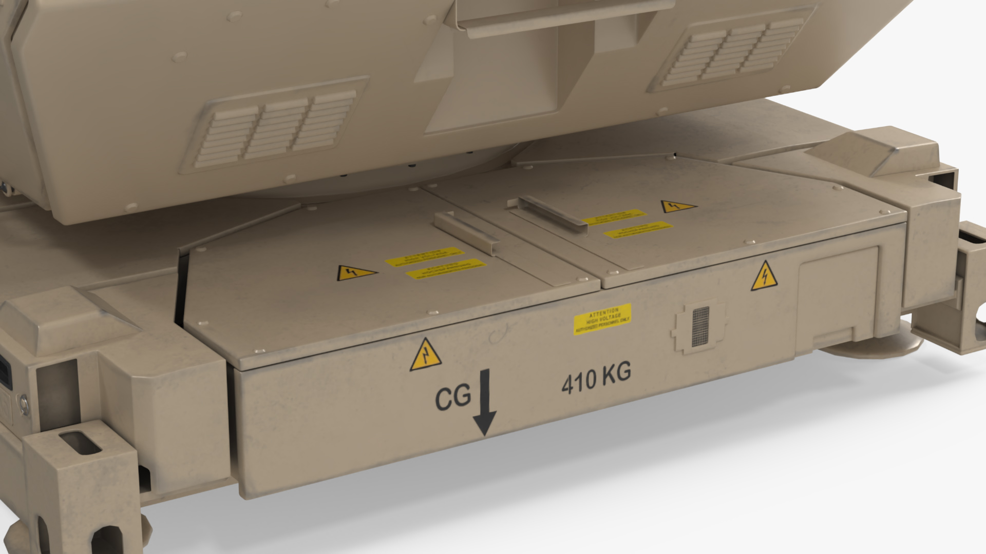 Laser System for Air Defense Sand Camo Rigged for Maya 3D model