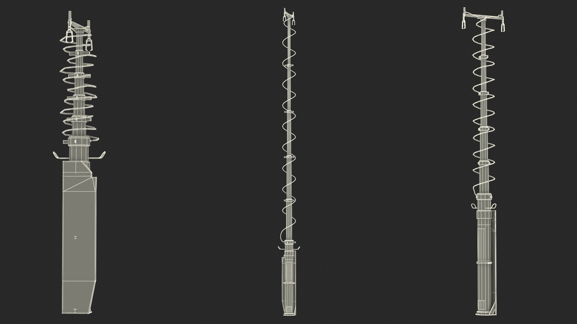 Iron Dome Antenna Rigged 3D model