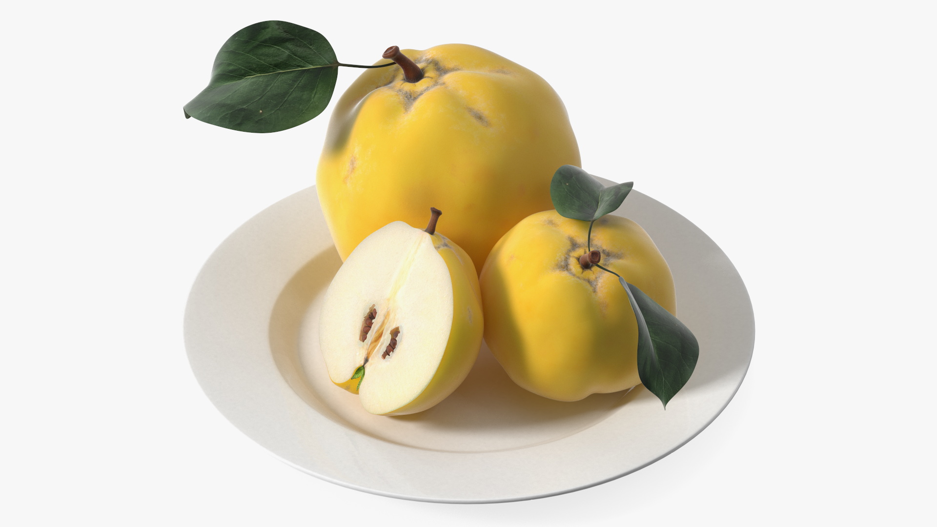 3D model Quince on Plate