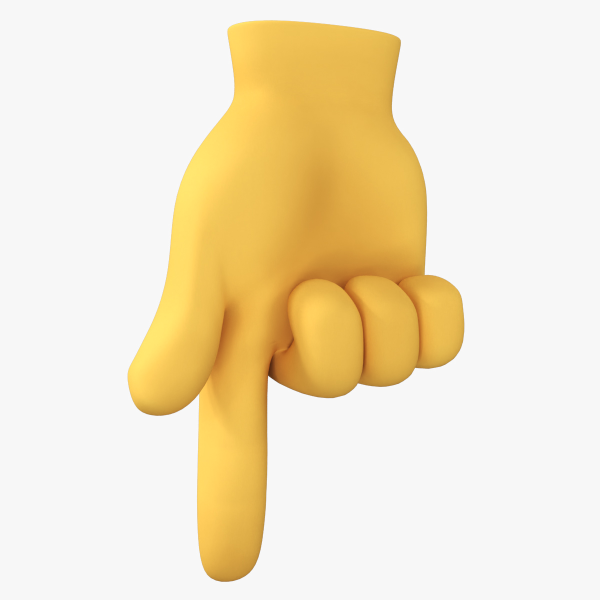 Backhand Index Pointing Down Symbol