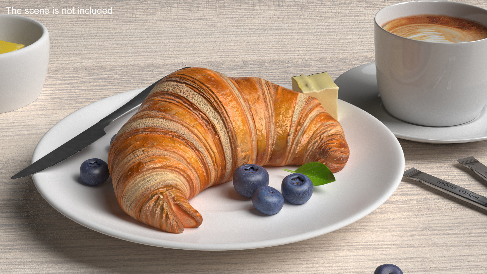 Croissant 3D model