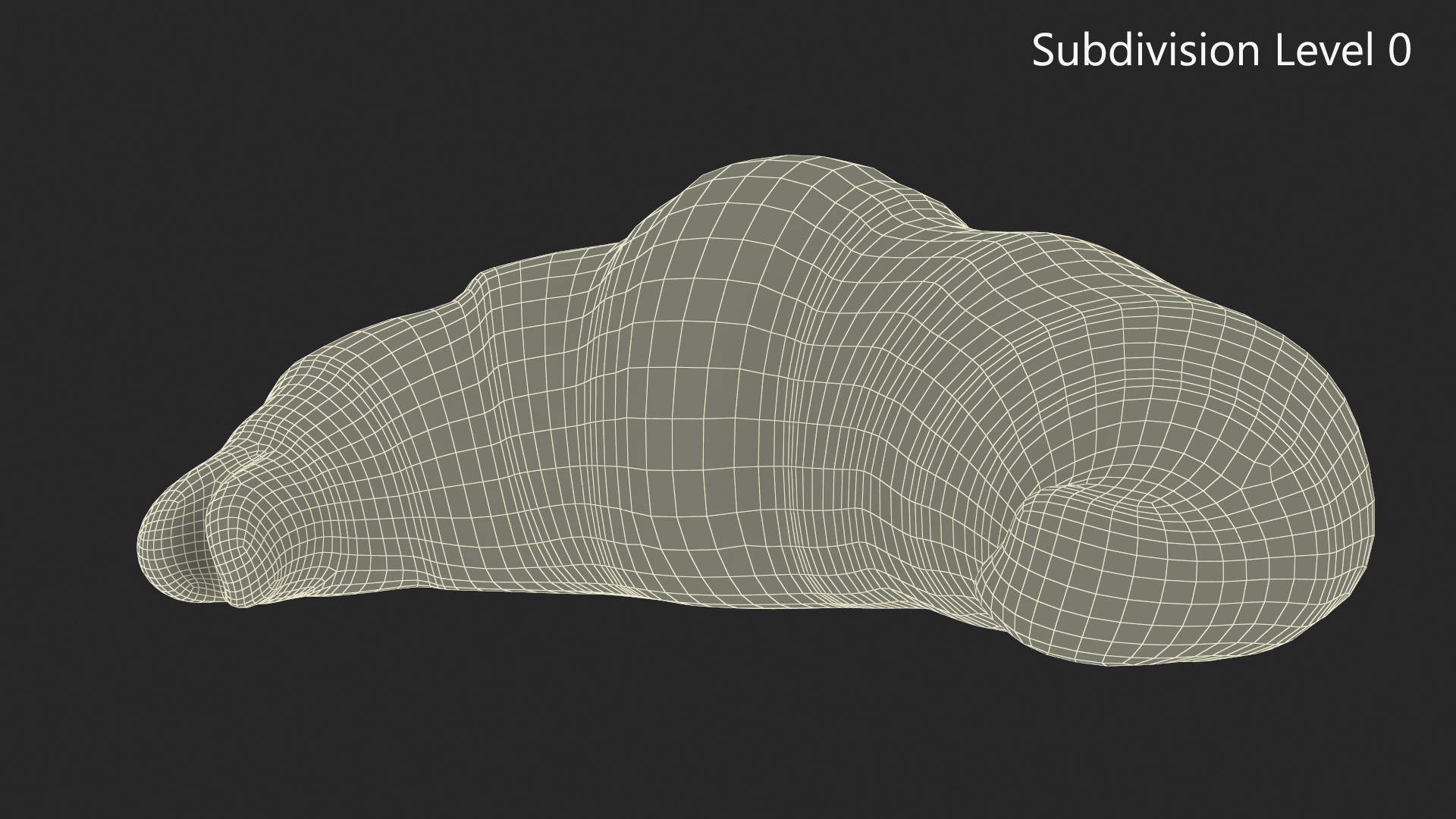 Croissant 3D model
