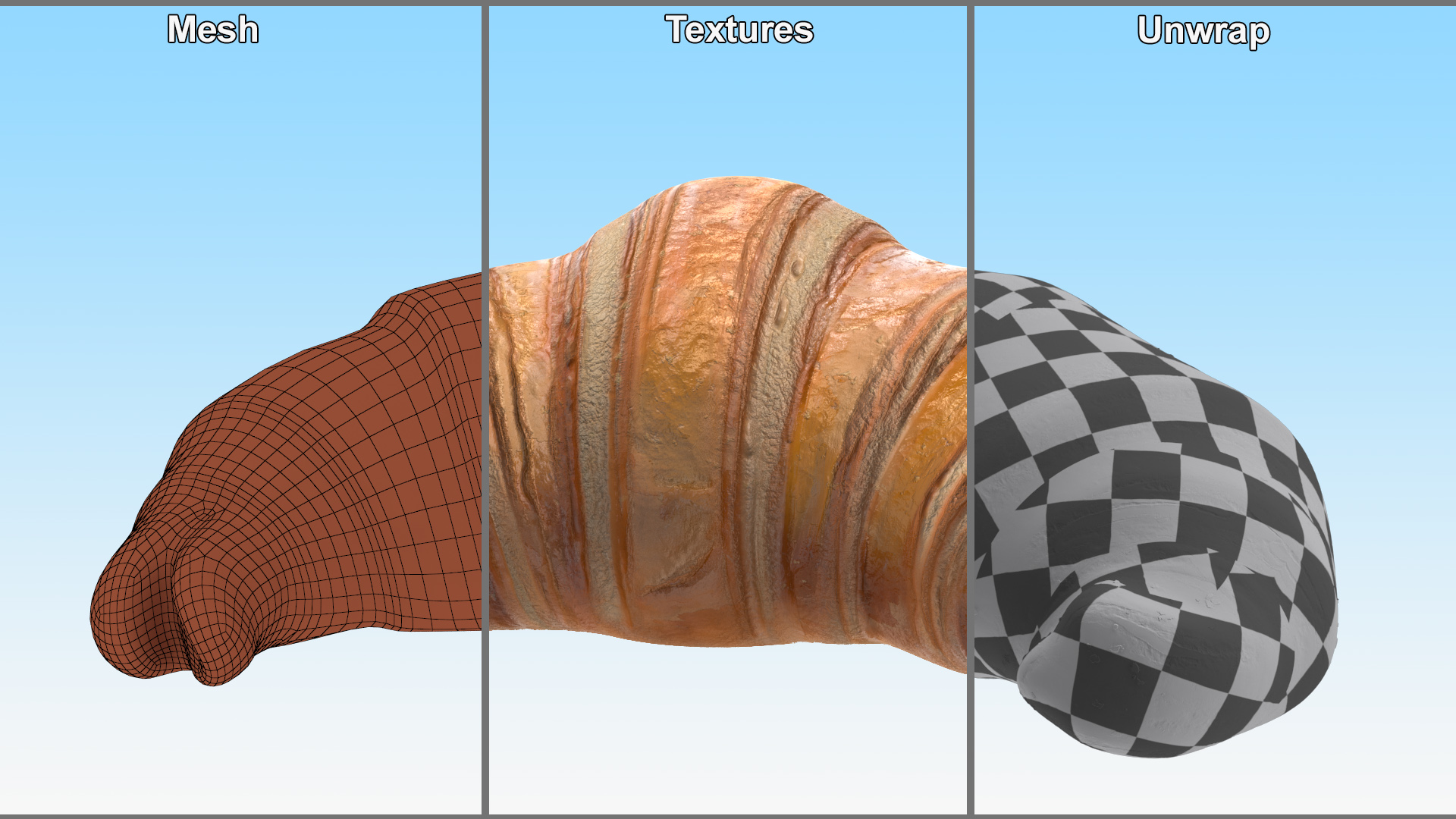 Croissant 3D model