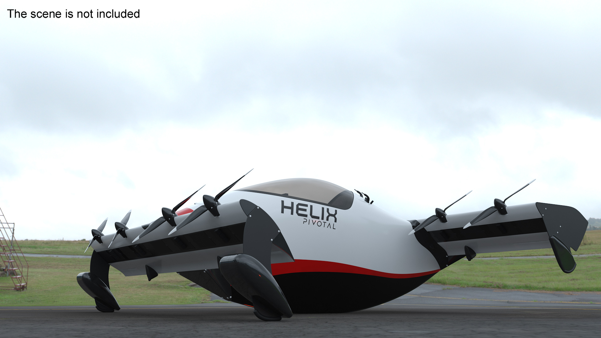 3D Helix Pivotal Electric VTOL Aircraft