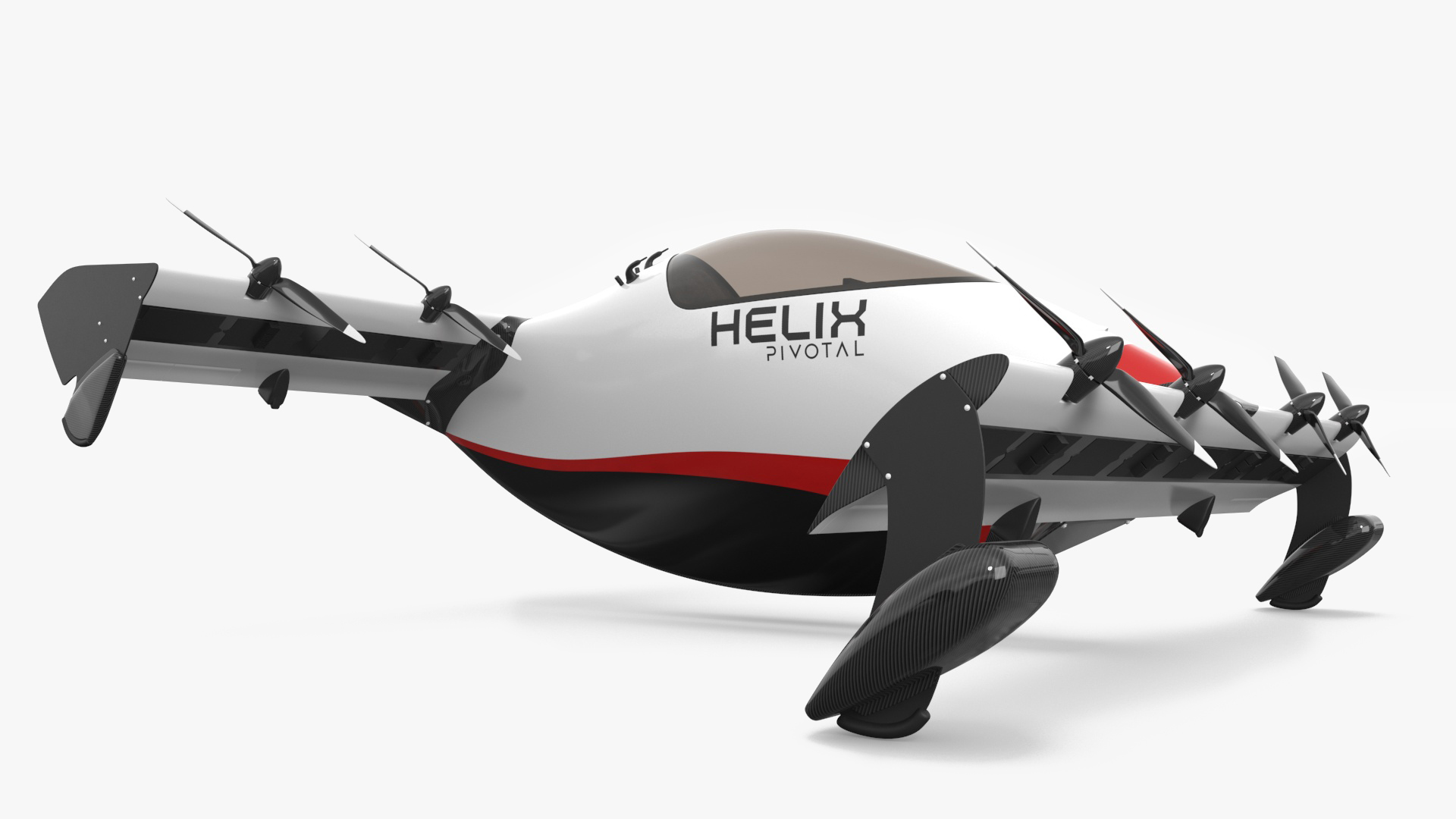 3D Helix Pivotal Electric VTOL Aircraft
