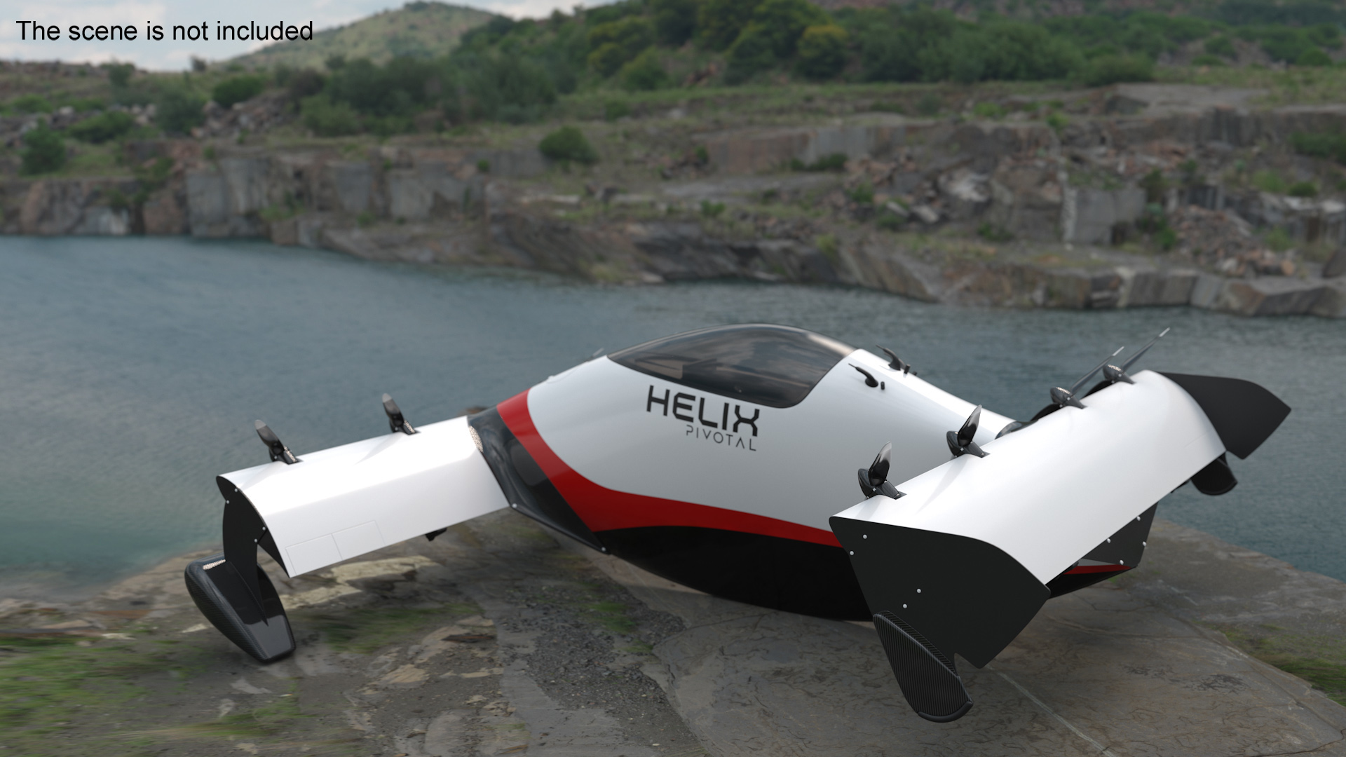 3D Helix Pivotal Electric VTOL Aircraft