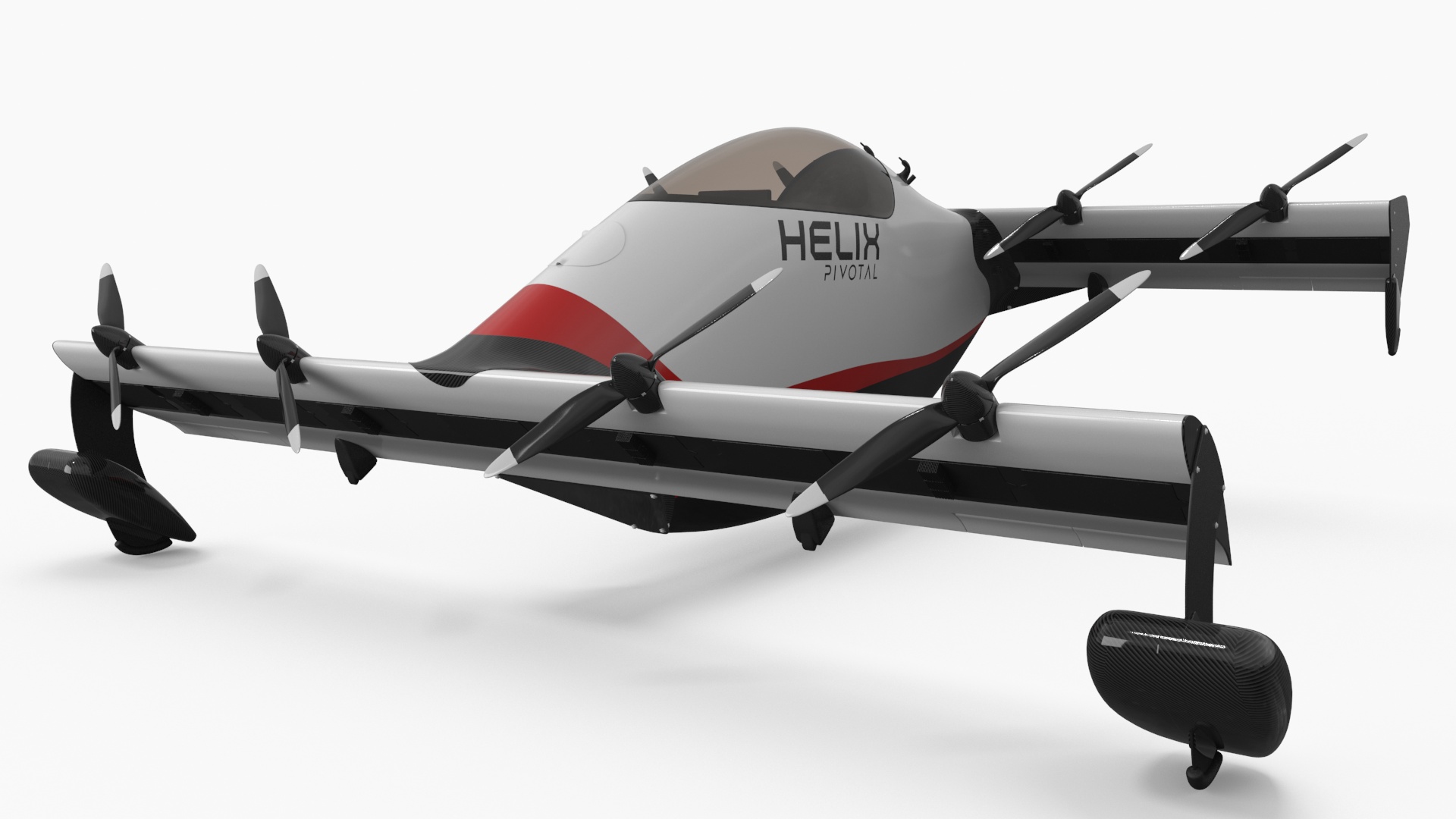 3D Helix Pivotal Electric VTOL Aircraft