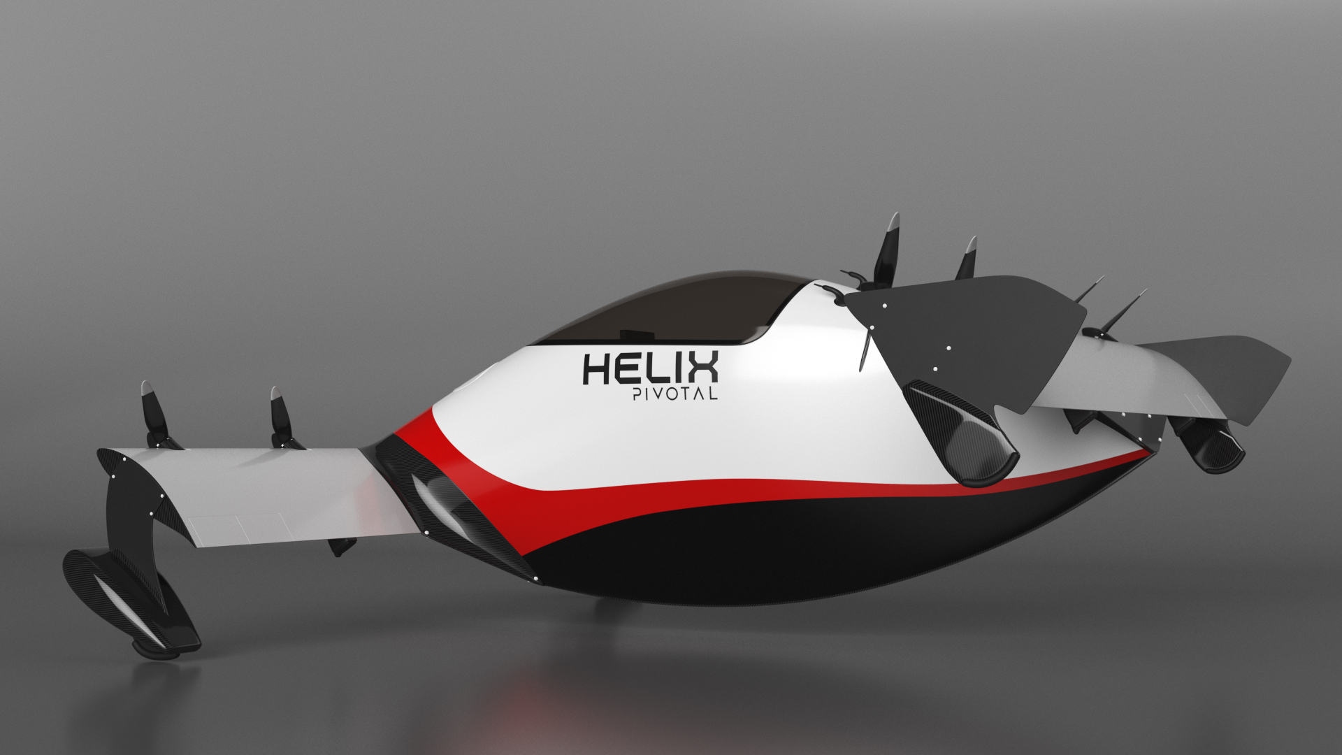 3D Helix Pivotal Electric VTOL Aircraft