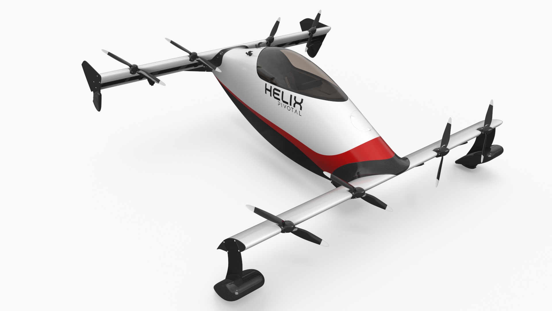 3D Helix Pivotal Electric VTOL Aircraft