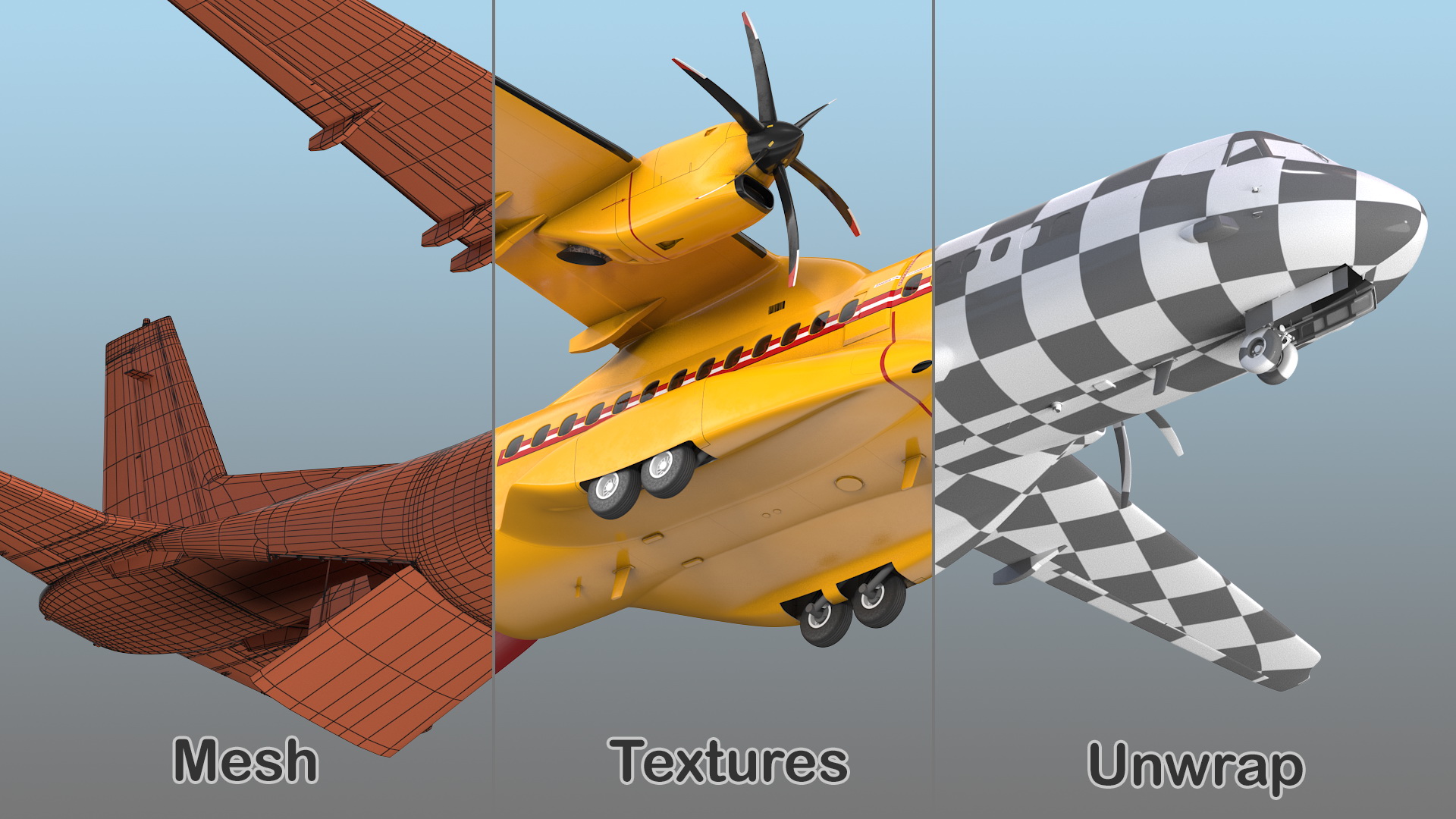 3D RCAF Airbus C295 FWSAR Aircraft Rigged model