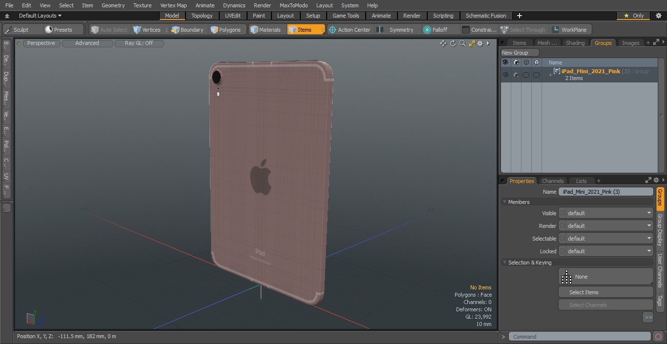 iPad Mini 2021 Pink 3D model