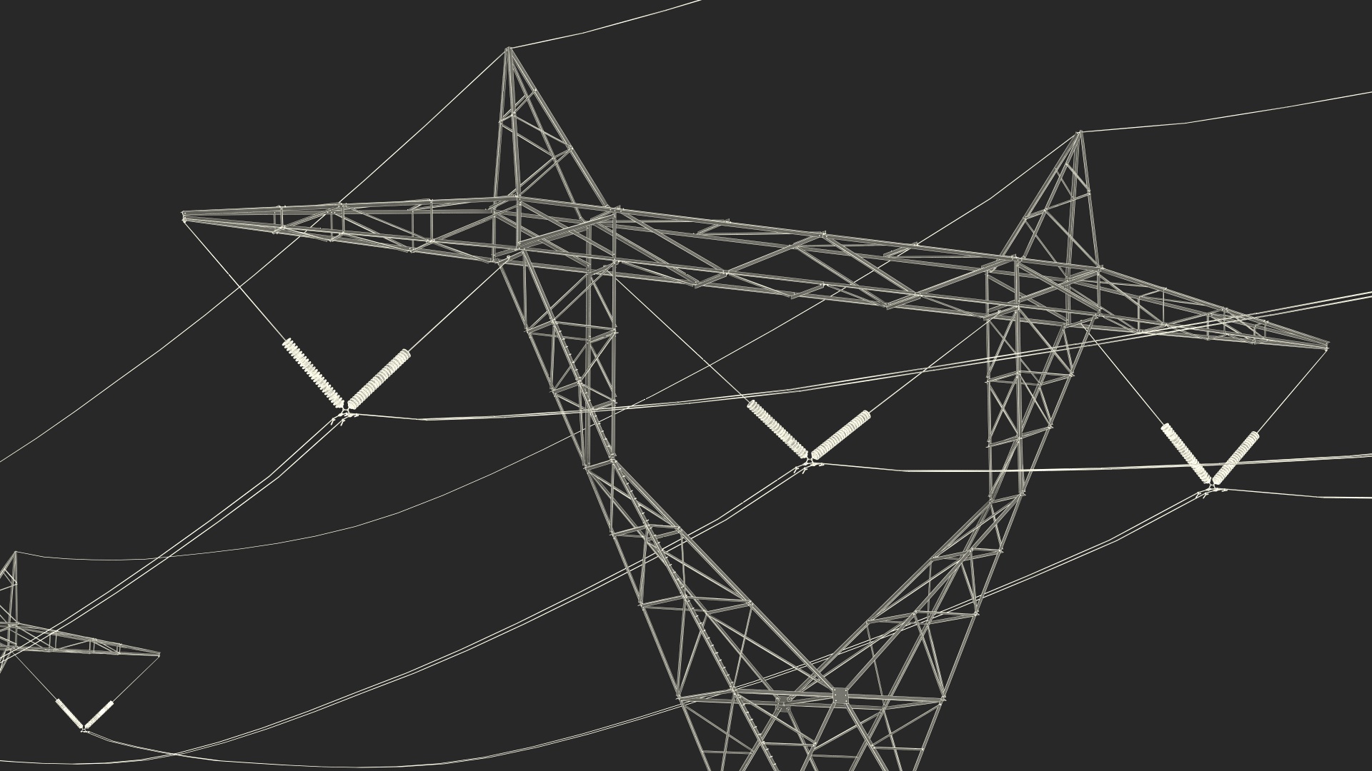 3D 500kV LST Transmission Line Supports