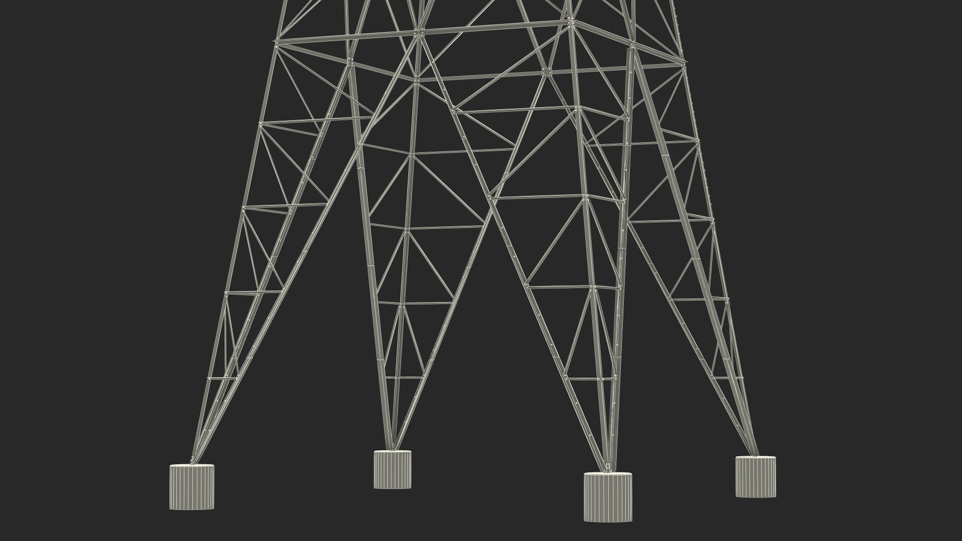 3D 500kV LST Transmission Line Supports