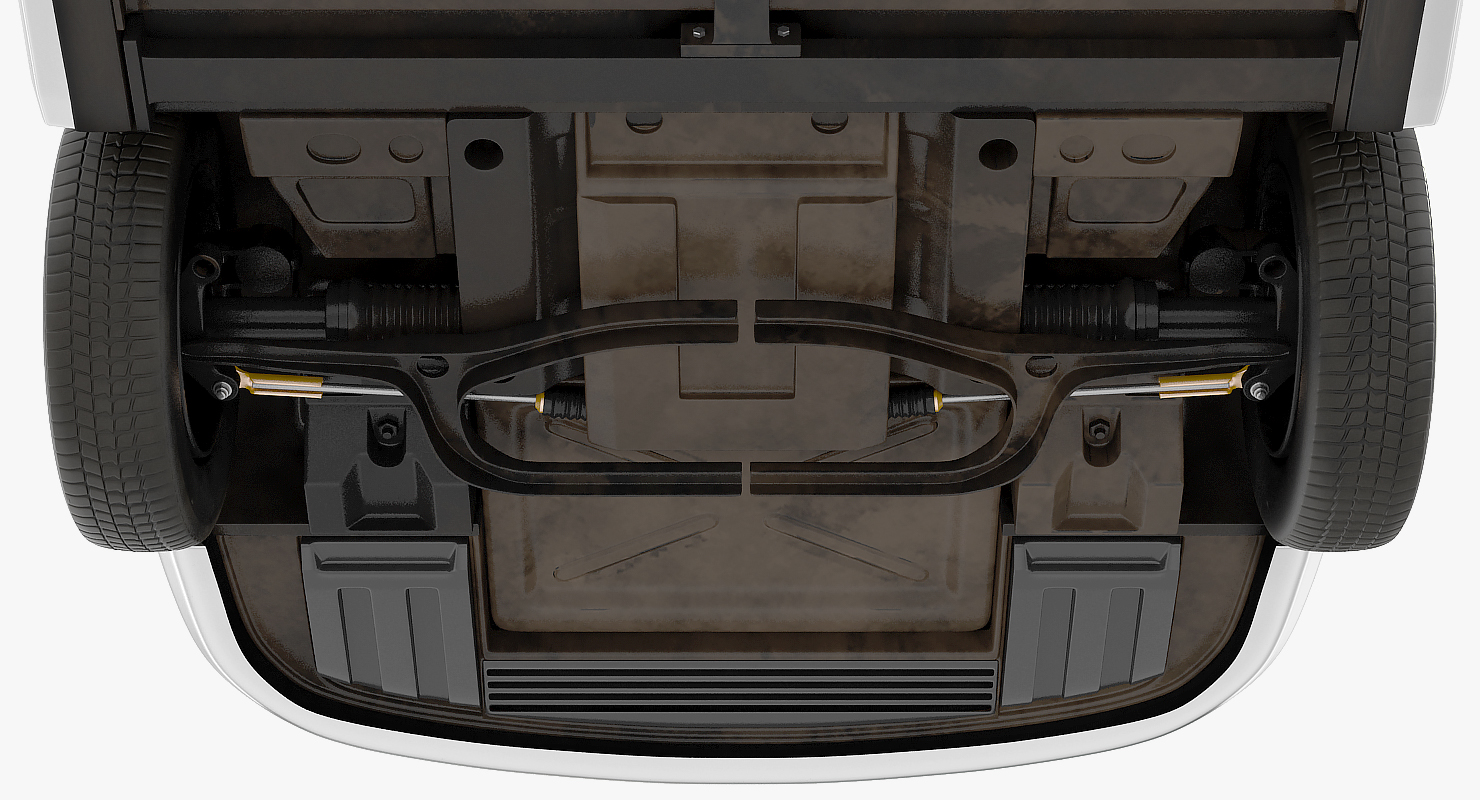 Limousine Generic White Simple Interior 3D model
