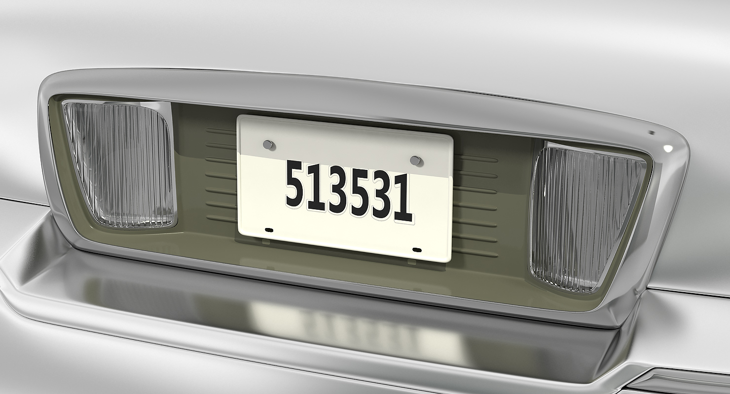 Limousine Generic White Simple Interior 3D model