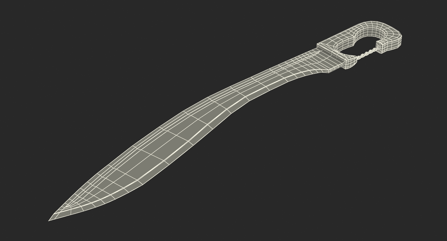 3D Falcata Warrior Sword