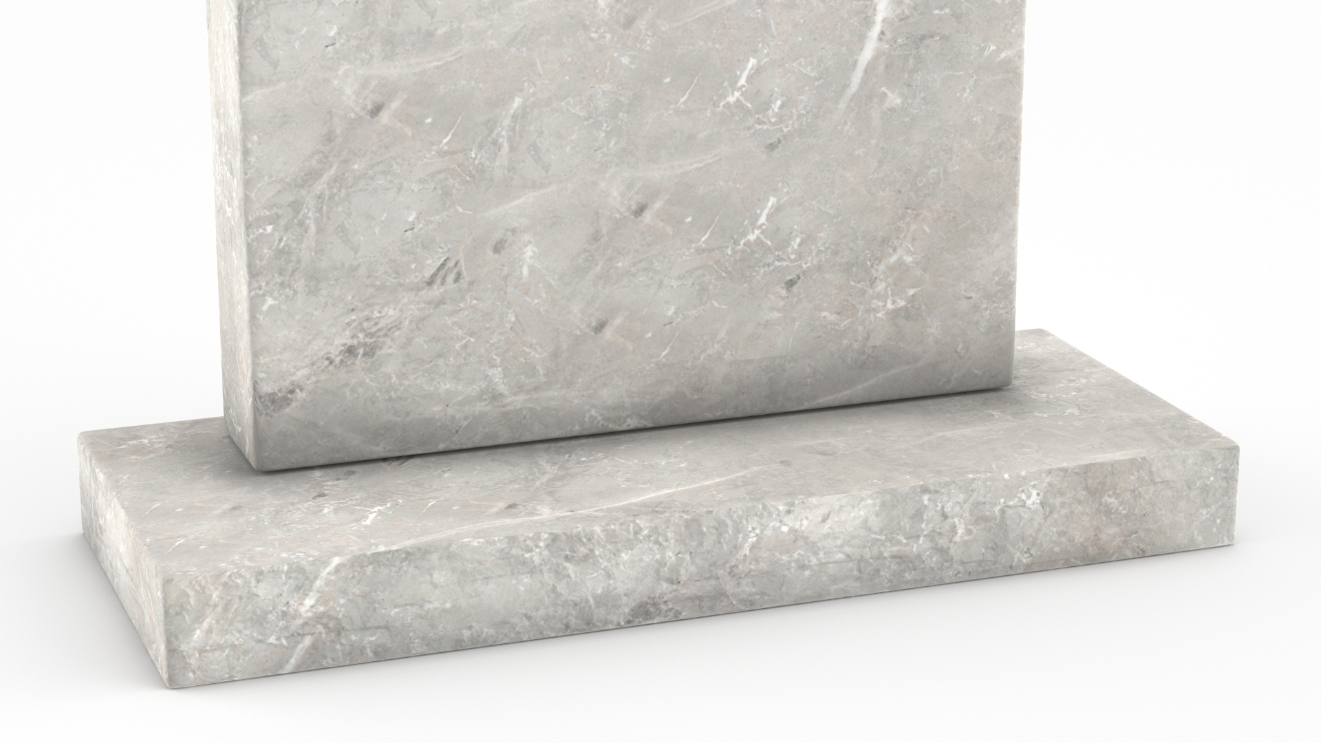 3D Marble Headstone for Grave