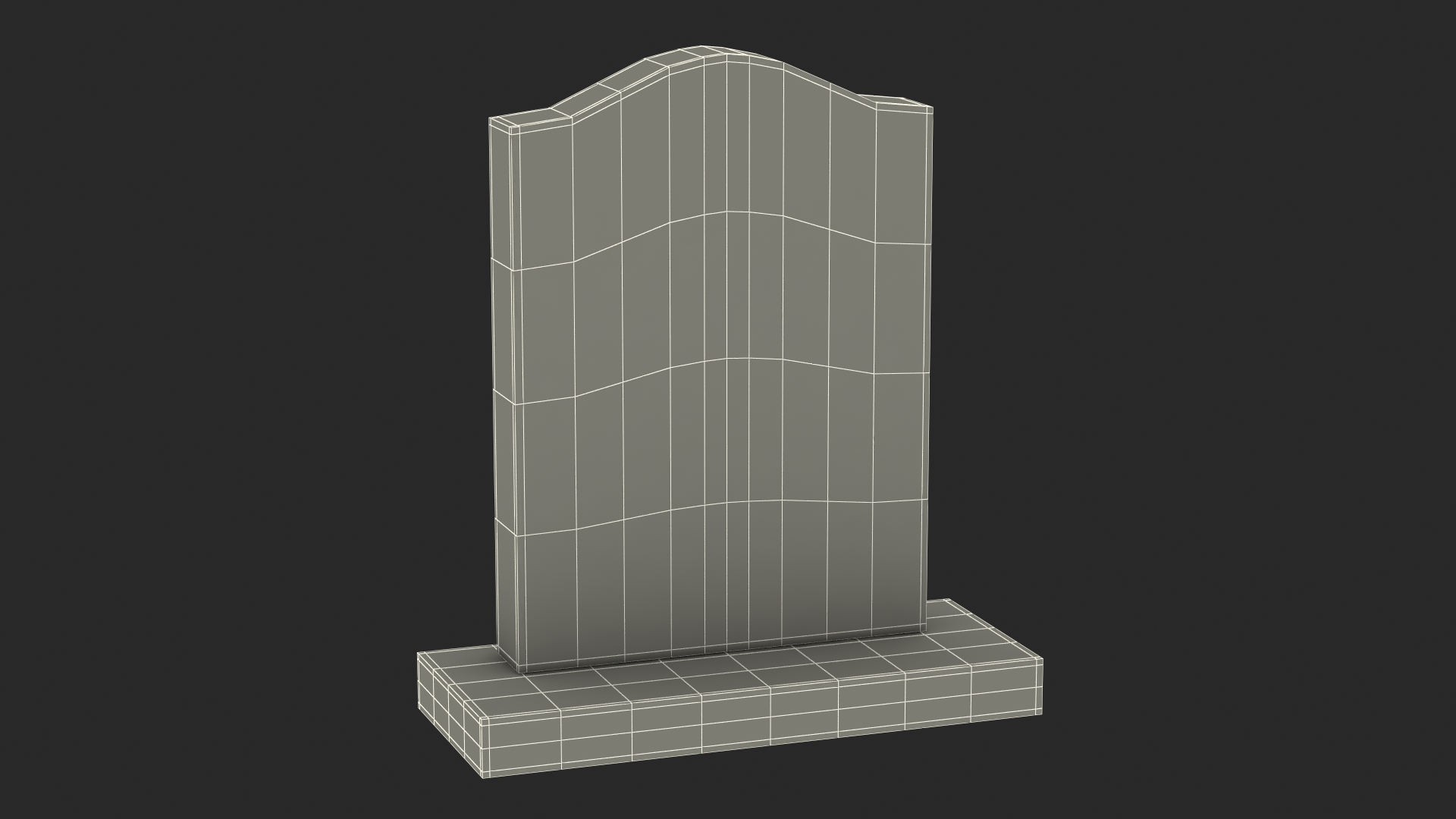 3D Marble Headstone for Grave