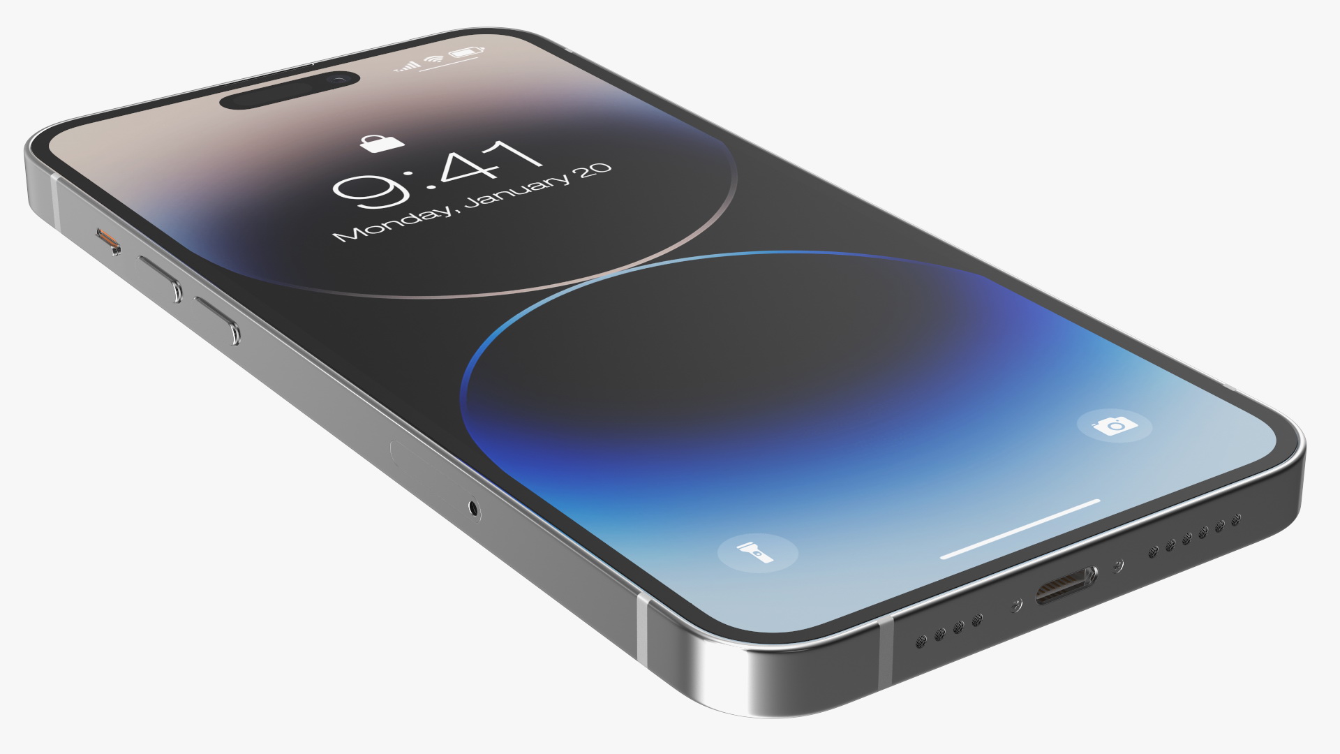 3D model Apple iPhone 14 Pro Max Silver