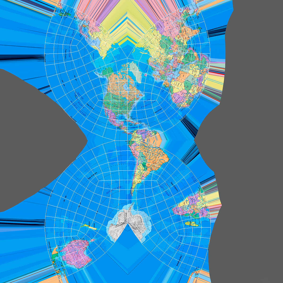 3D Political World Globe