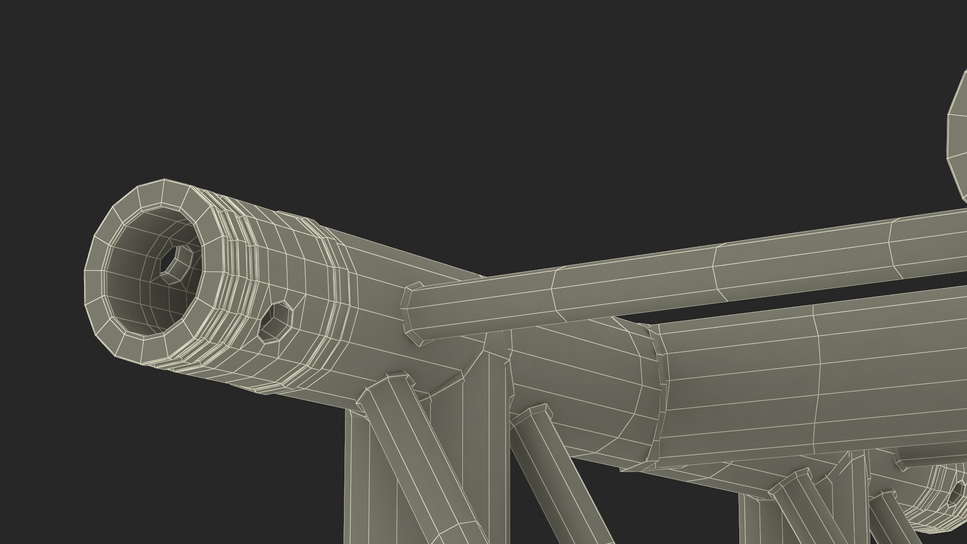 Triangular Truss Modular 3D model