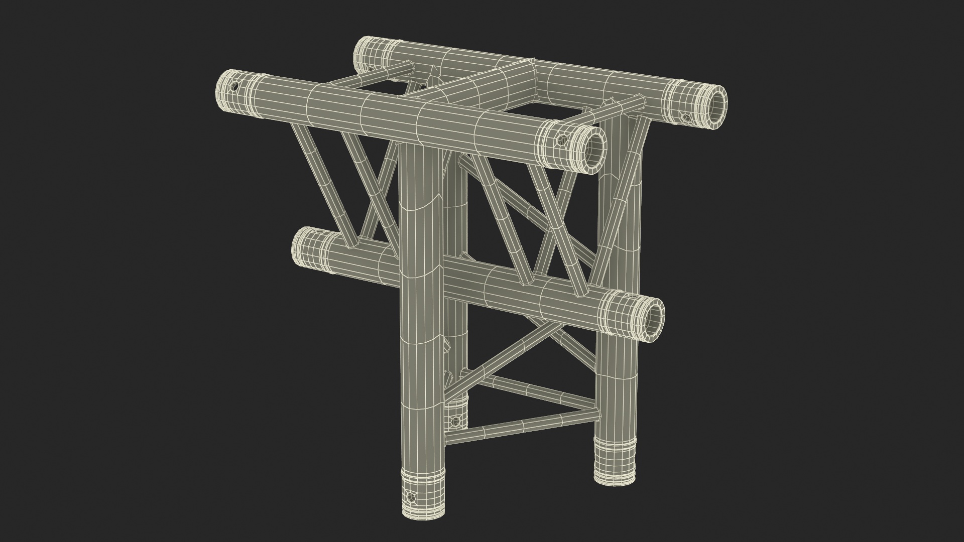 Triangular Truss Modular 3D model