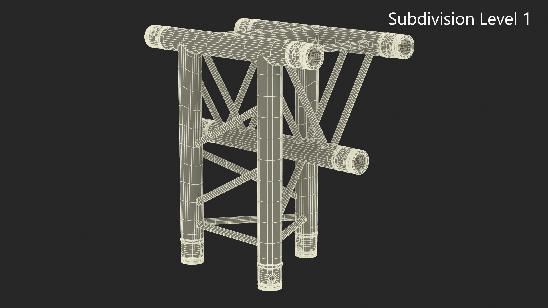 Triangular Truss Modular 3D model