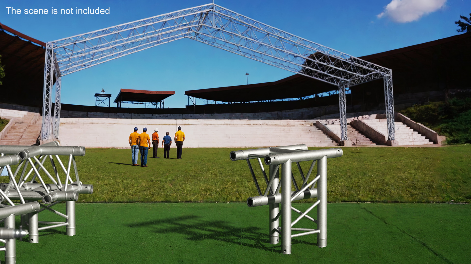 Triangular Truss Modular 3D model