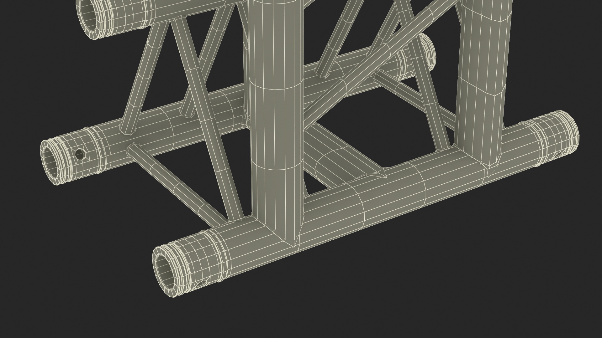 Triangular Truss Modular 3D model