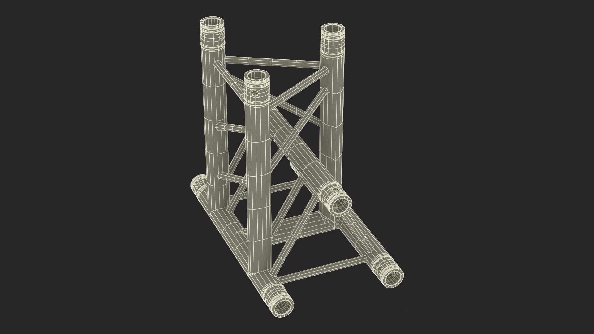 Triangular Truss Modular 3D model