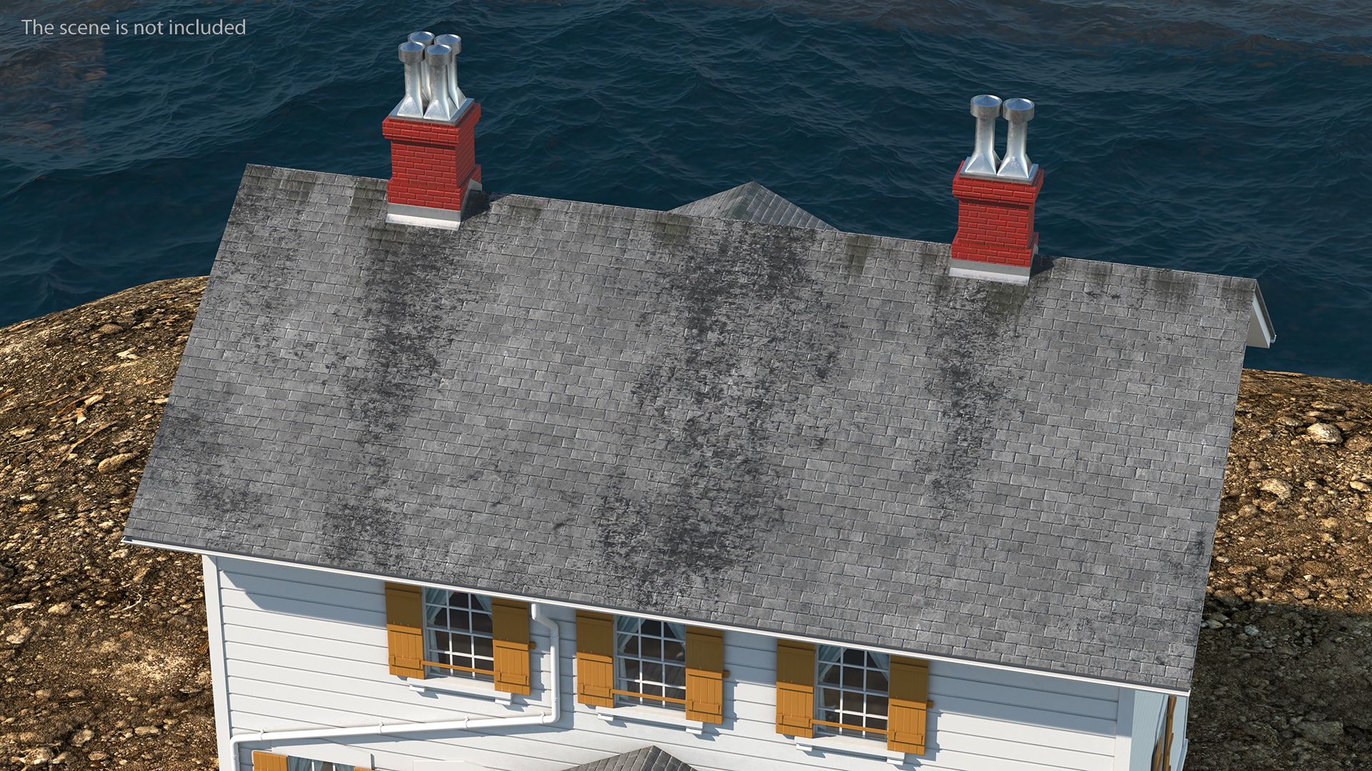 3D model Antique Wooden House