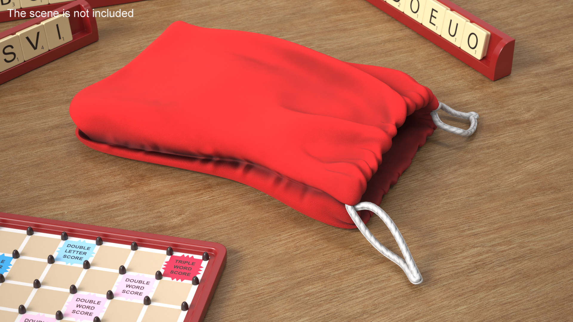 3D model Red Cloth Pouch