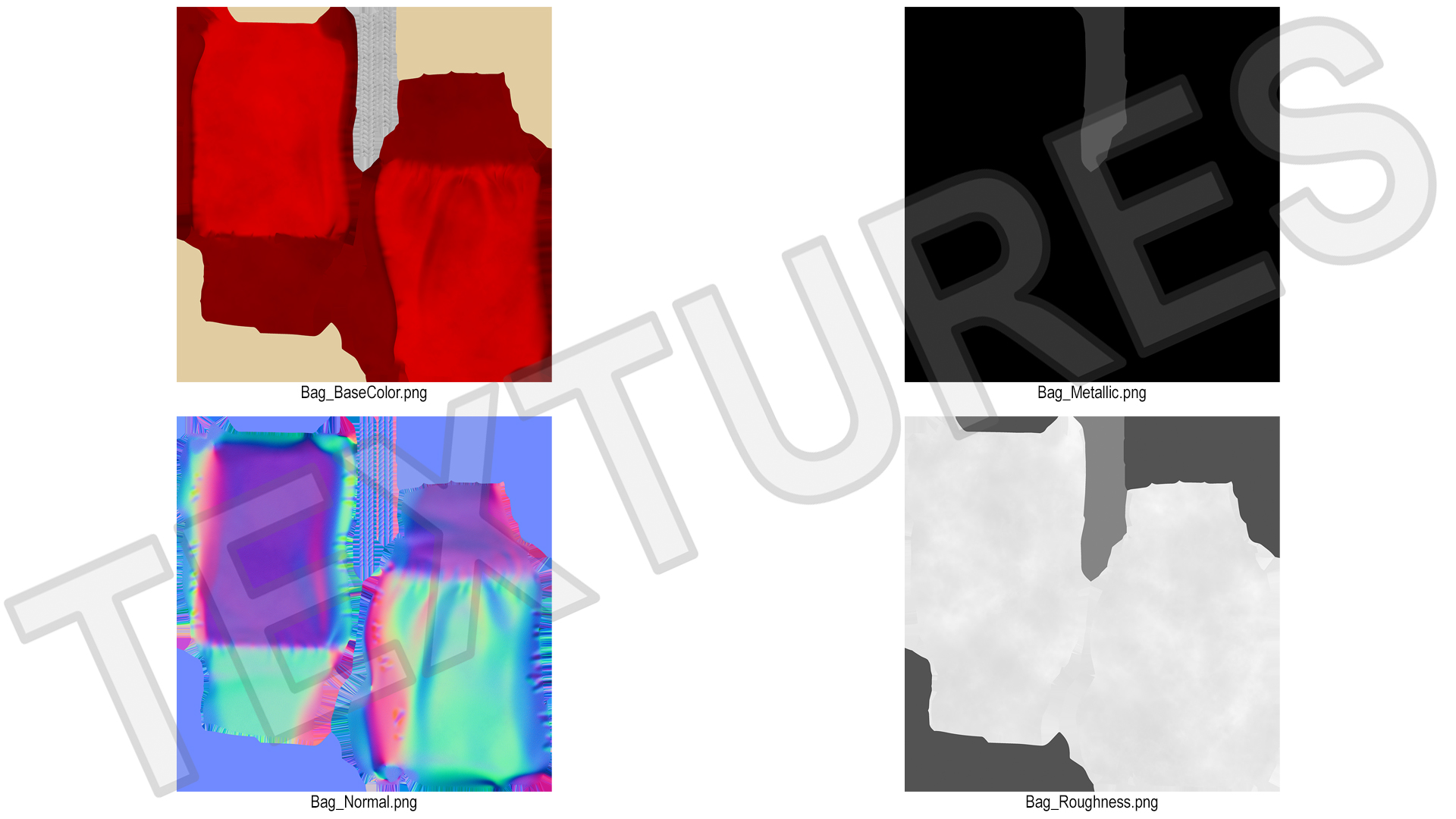 3D model Red Cloth Pouch