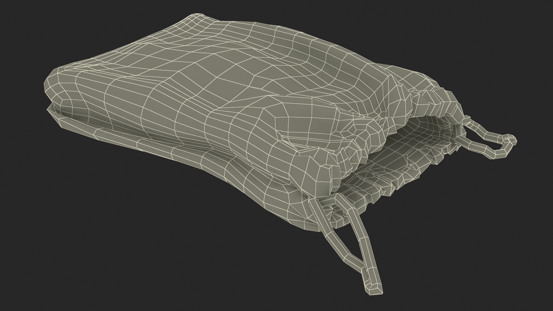 3D model Red Cloth Pouch