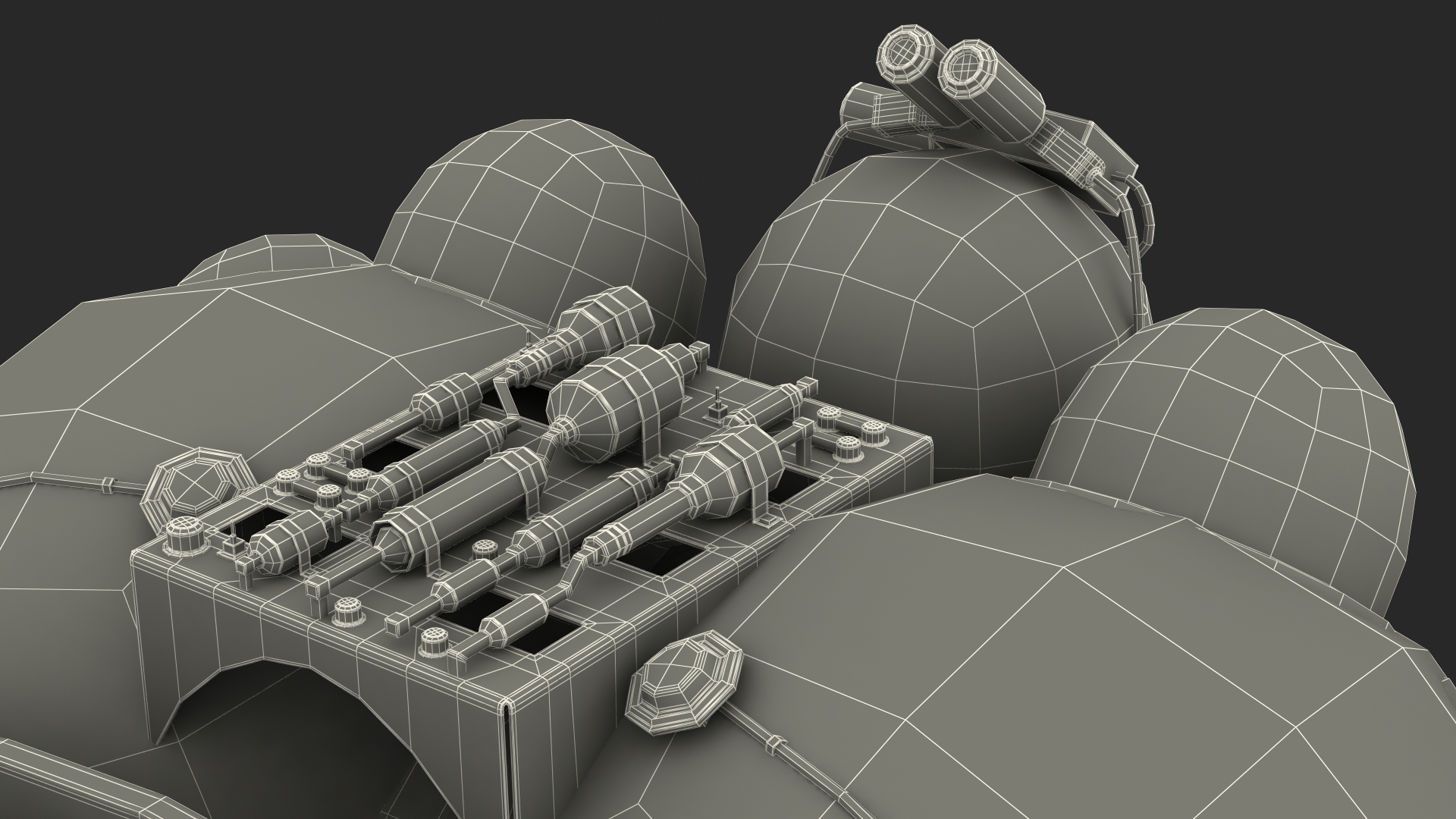 3D Orbital Launch Vehicle Main Parts model