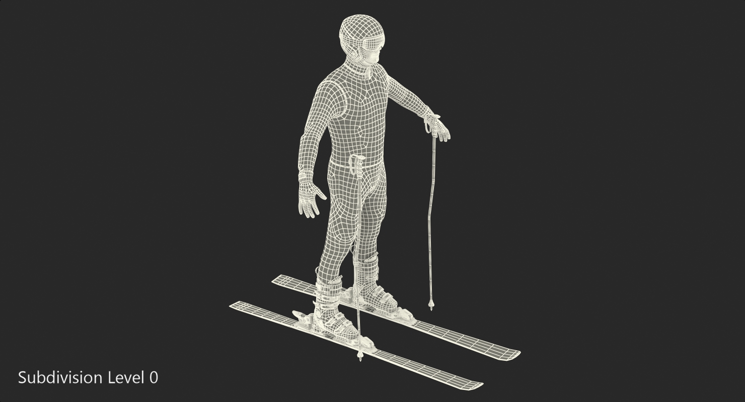 Downhill Olympic Skier 3D