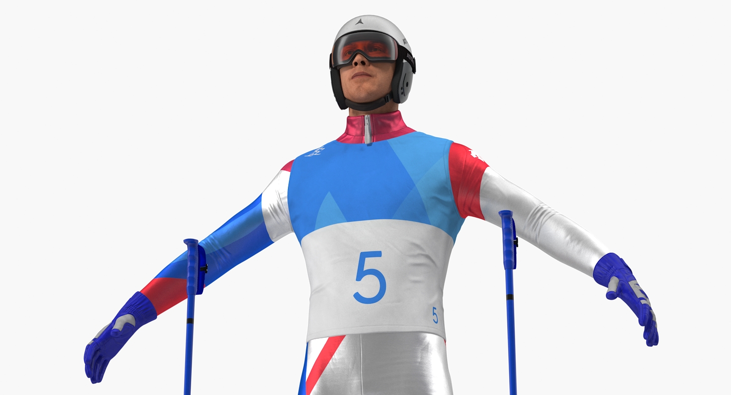 Downhill Olympic Skier 3D