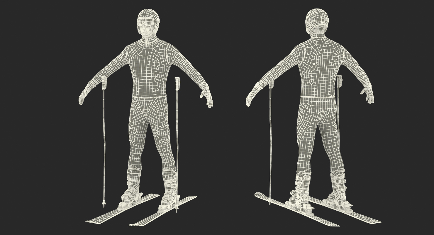 Downhill Olympic Skier 3D