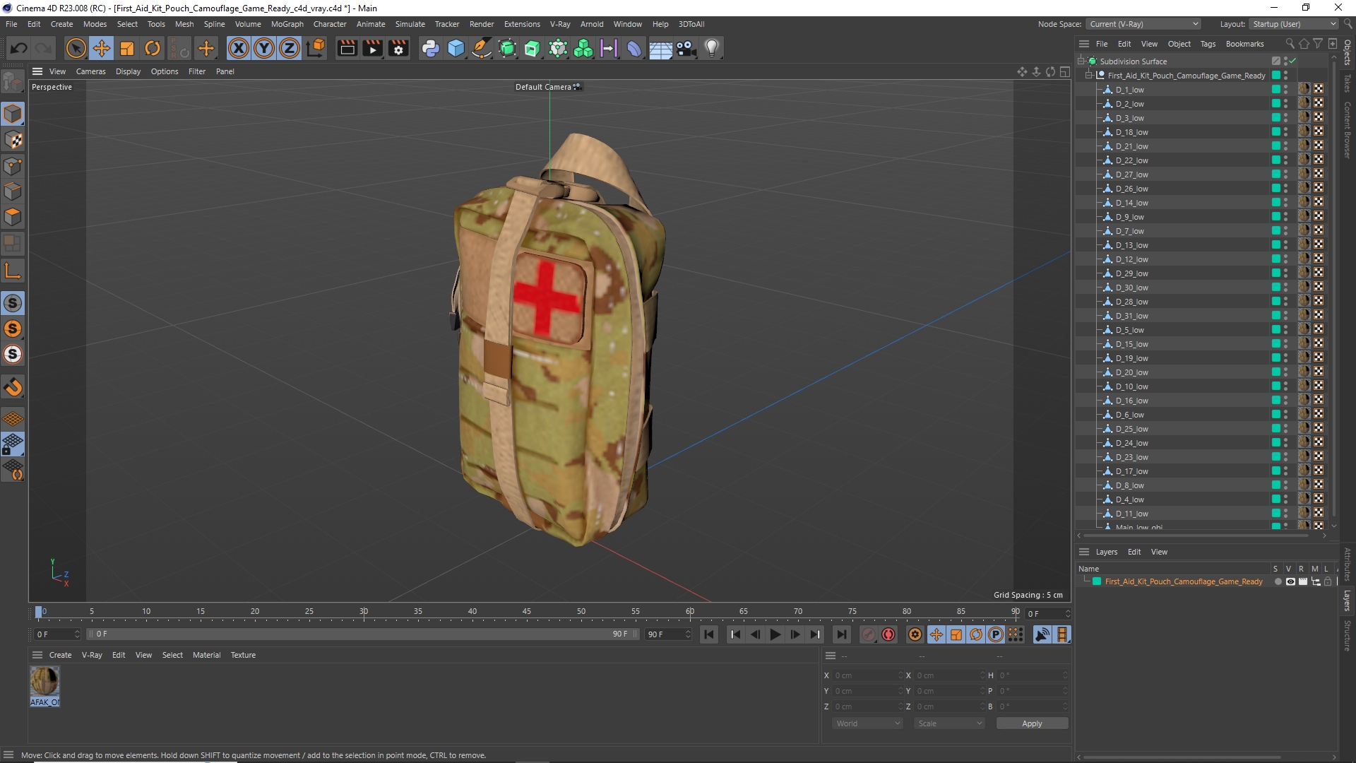 First Aid Kit Pouch Camouflage Game Ready, view 11