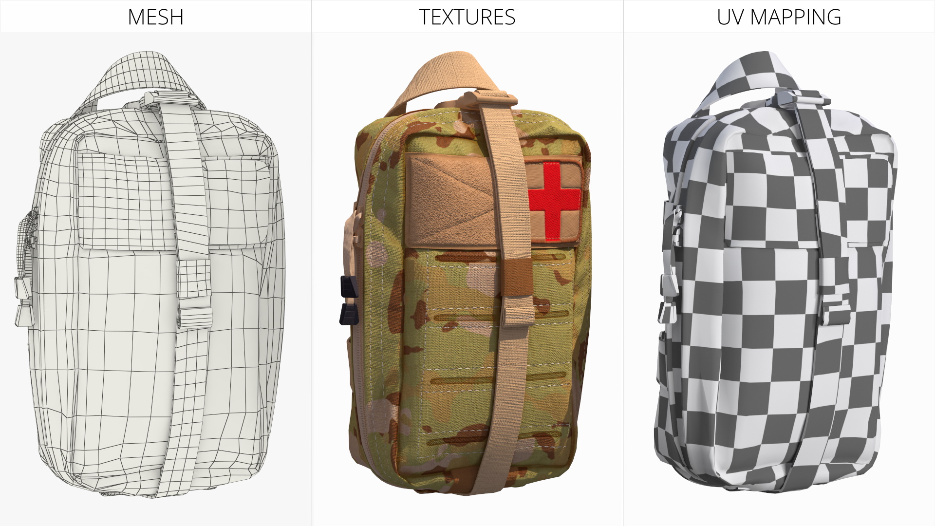 First Aid Kit Pouch Camouflage Game Ready, view 5